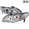 Spec-D Tuning 06-11 Honda Civic Halo LED Projector Chrome, 2LHP-CV064-TM 2LHP-CV064-TM